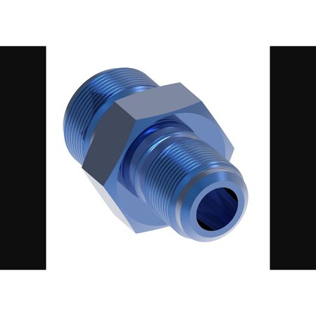Aeroquip -8 AN Male To -6 AN Male, Anodized, Blue, Aluminum FCM2160